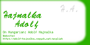 hajnalka adolf business card
